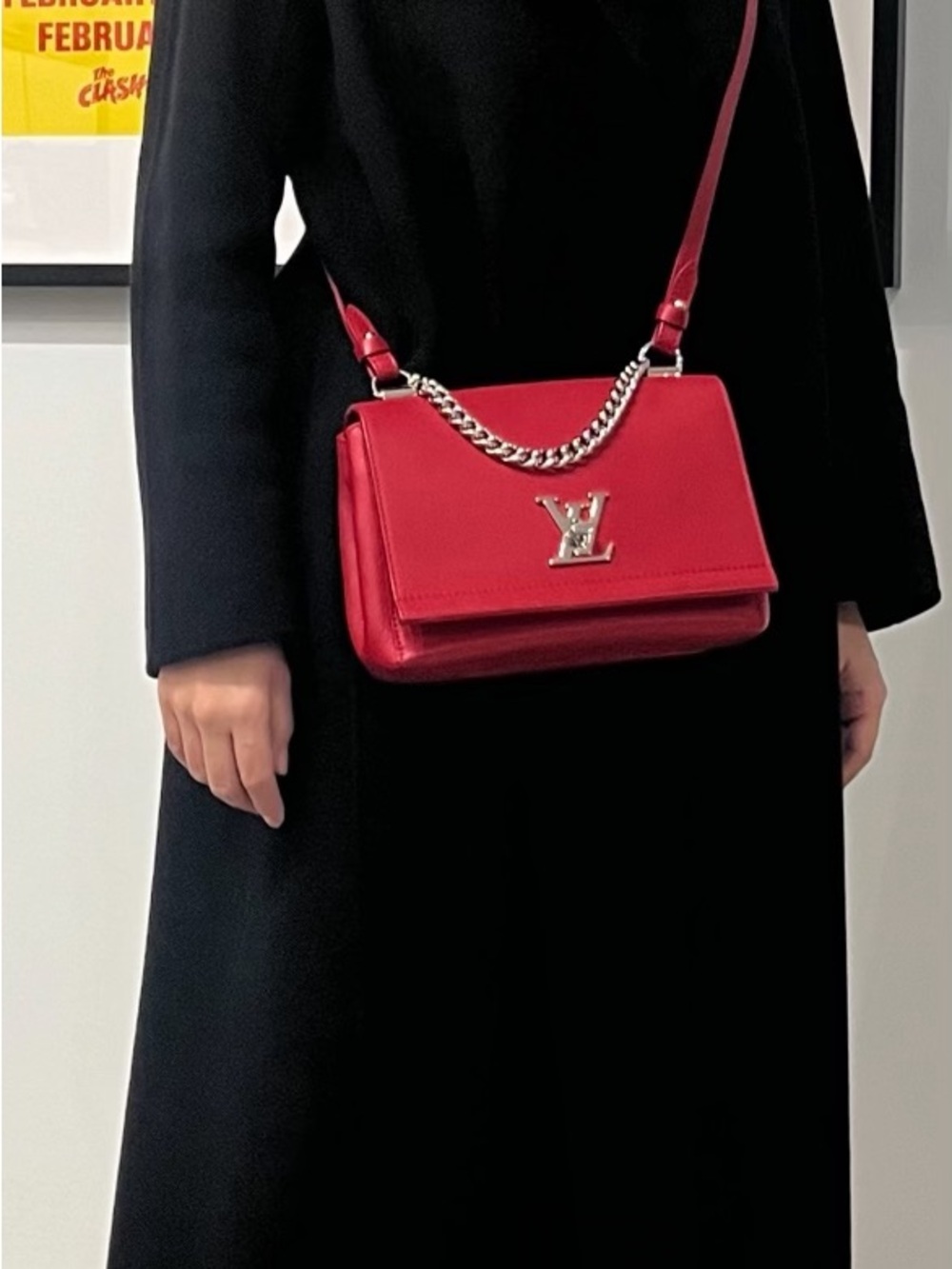 LOUIS VUITTON Lockme II BB Leather Shoulder Bag